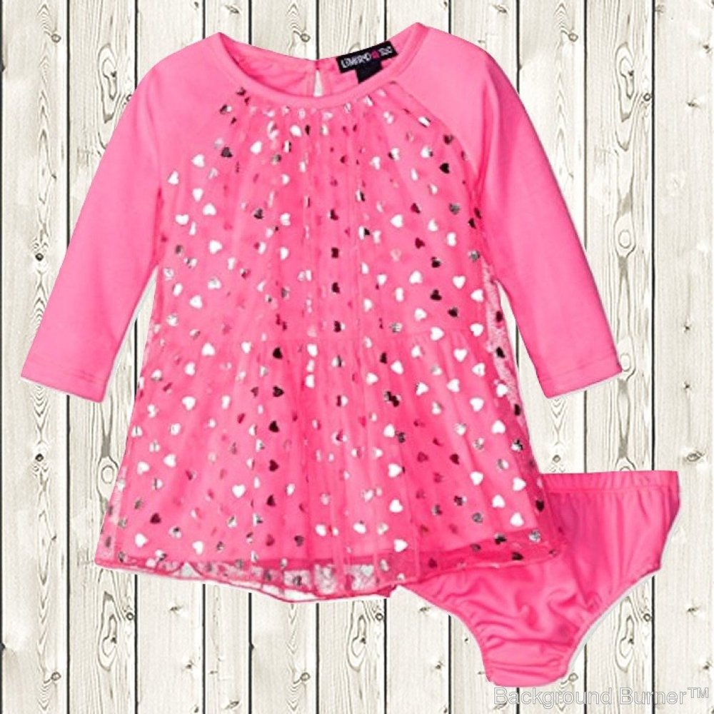 Limited Too Silver Heart Valentine's Day Dress